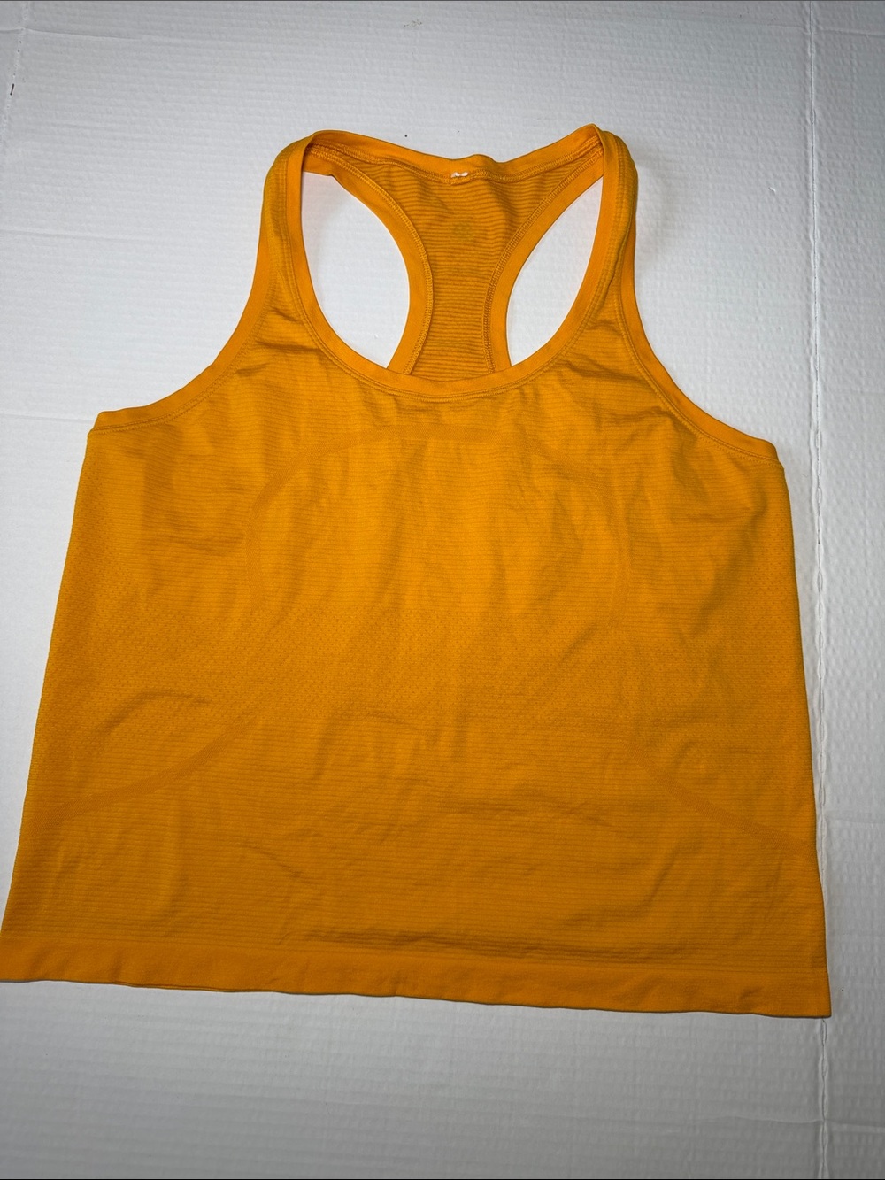 lululemon athletica Orange Racerback Tank Top Size 12